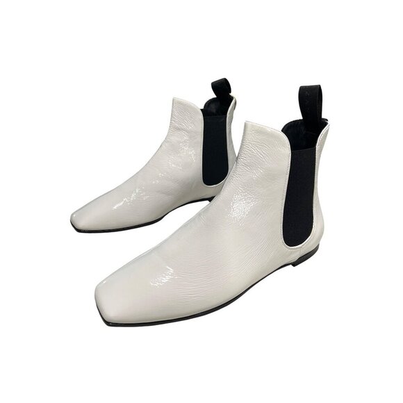 Giuseppe Zanotti Pigalle Ankle Boots Leather White NWT Size 37.5 US 7.5 - Picture 4 of 11